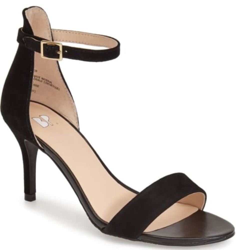 BP Luminate Ankle Strap Sandal Black size 8.5